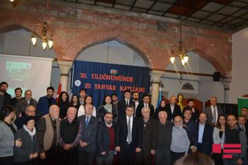 İstanbulda 20 Yanvar şəhidləri yad edilib - FOTO