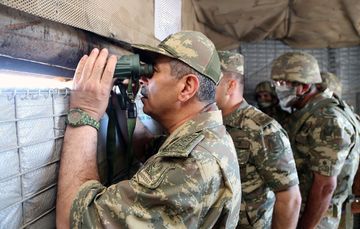 Müdafiə naziri ön cəbhədə olub - FOTO - VİDEO