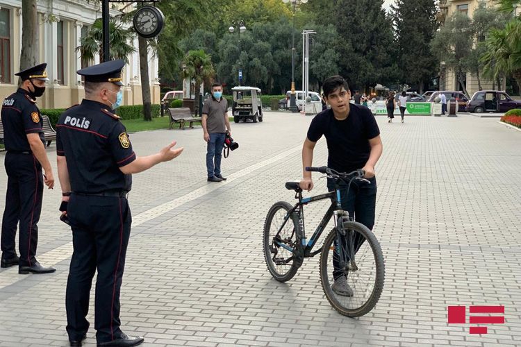 Bakıda velosipedçilərə qarşı reyd keçirilib - FOTO