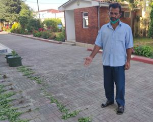 Şəhərdəki evin həyətində çətənə əkmişdi