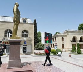 İlham Əliyev Tərtər rayonuna səfər edib