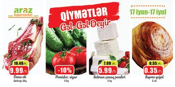 <font color=red>®</font> Araz Supermarketlər Şəbəkəsində “Yaz meyvələri” festivalı keçirilir