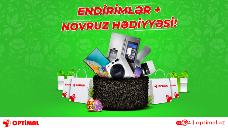 Bayramı “Endirimlər + Novruz hədiyyəsi!” ilə qarşılayın