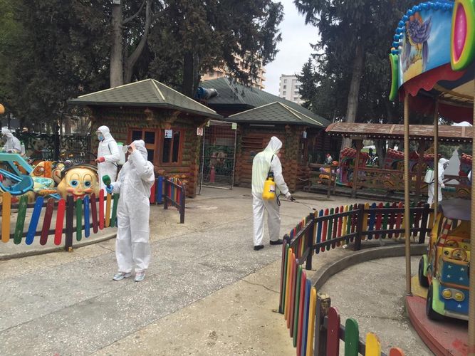 Bakıda dezinfeksiyaedici tədbirlər daha da gücləndirilib - FOTO