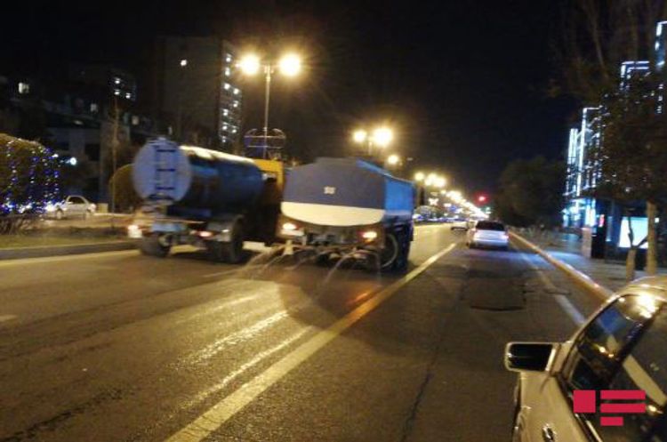 Sumqayıtda da dezinfeksiya tədbirlər davam etdirilib - FOTO