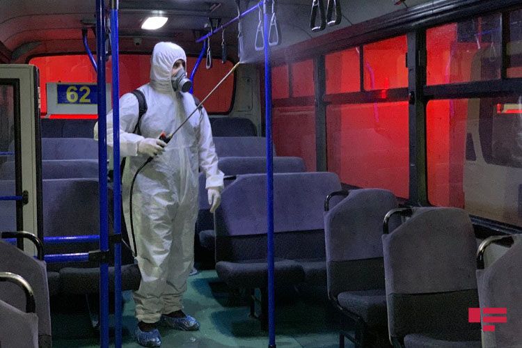 Bu marşrut avtobusları yenidən dezinfeksiya edildi - FOTO - VİDEO