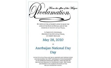 ABŞ-ın 4 şəhərində “Azərbaycan Milli Günü” elan edildi