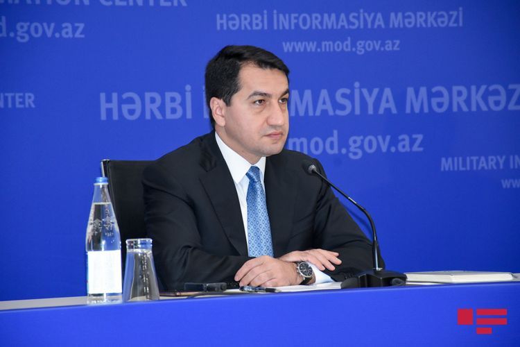 "Ermənistanın siyasi-hərbi rəhbərliyi özlərinin işğalçılıq siyasətlərini ifşa edirlər" - Hikmət Hacıyev
