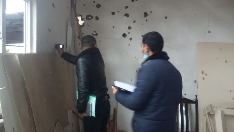 Erməni təxribatı nəticəsində Goranboy və Naftalana dəymiş ziyanın qiymətləndirilməsinə başlanıldı - FOTO