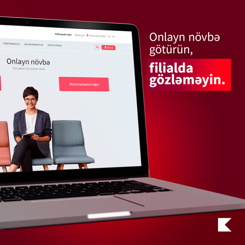 Kapital Bank fiziki şəxslər üçün də onlayn növbə xidmətini təqdim edib