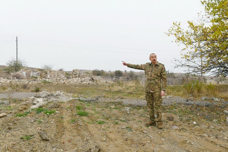 Azərbaycan Prezidenti: “Bütün bu yerləri bərpa edəcəyik”