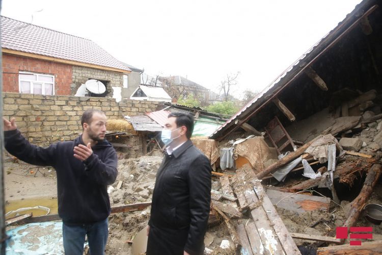 Leysan Xaçmazda 20-dən çox evi dağıdıb - FOTO