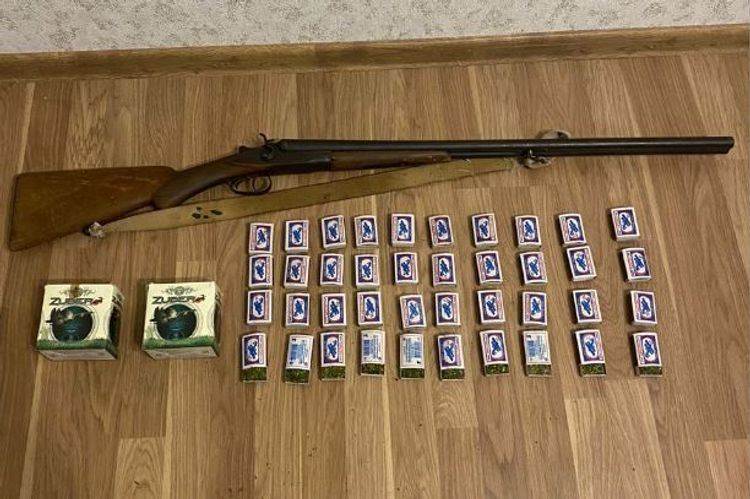 Rayon sakinindən narkotik və silah götürüldü