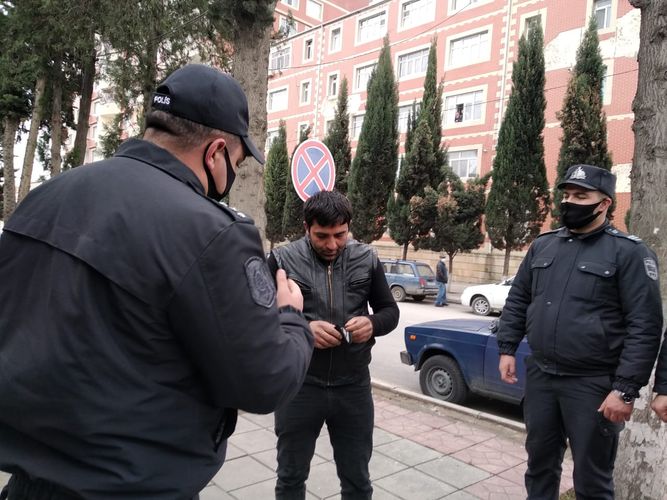 Küçədə maska taxmayanlara qarşı REYD - FOTO
