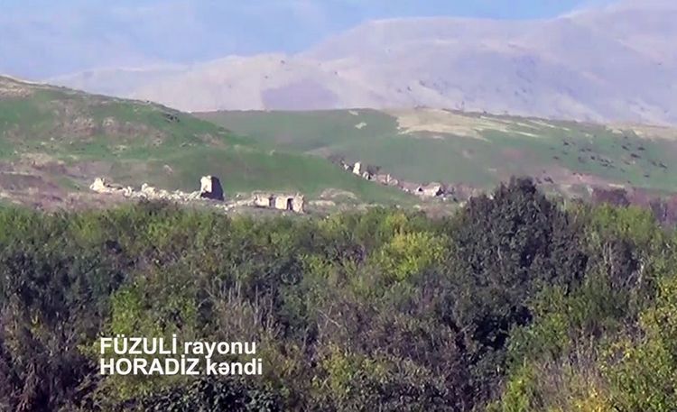 Füzuli rayonunun işğaldan azad olunan Horadiz kəndi - VİDEO