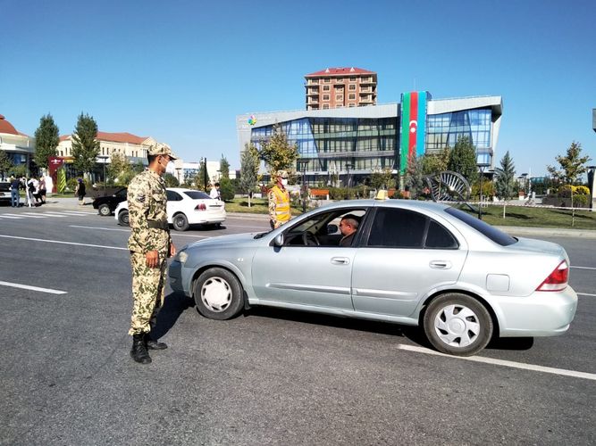 Qubada karantinlə bağlı reyd keçirildi - FOTO