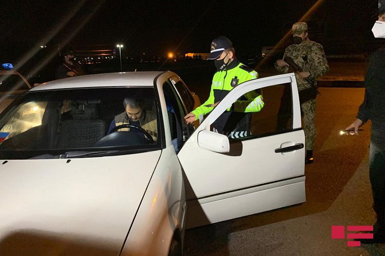 Abşeronda komendant saatı qaydalarını pozanlar saxlanılıb - FOTO