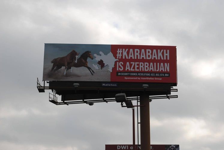 Dallas şəhərində "Qarabağ Azərbaycandır!" şüarı  - FOTO
