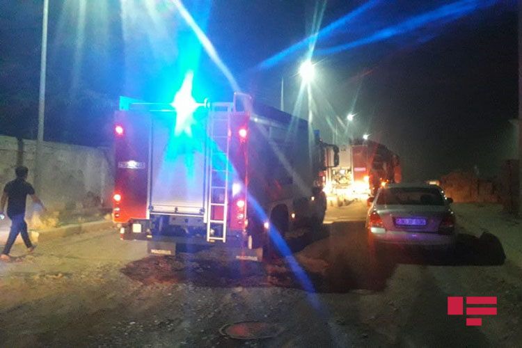 Şəmkirdə fermada yanğın olub