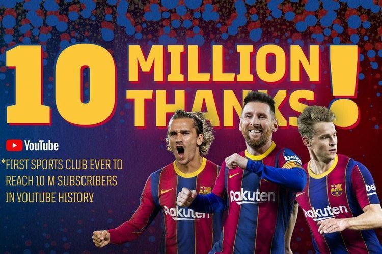 "Barselona"nın "YouTube"dəki abunəçisi 10 milyona çatdı
