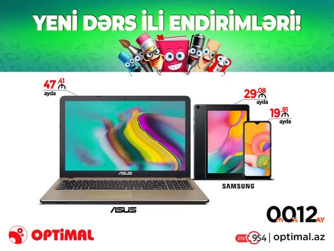 <font color=red>®</font> Optimalda “Yeni dərs ili endirimləri!” kampaniyası başladı