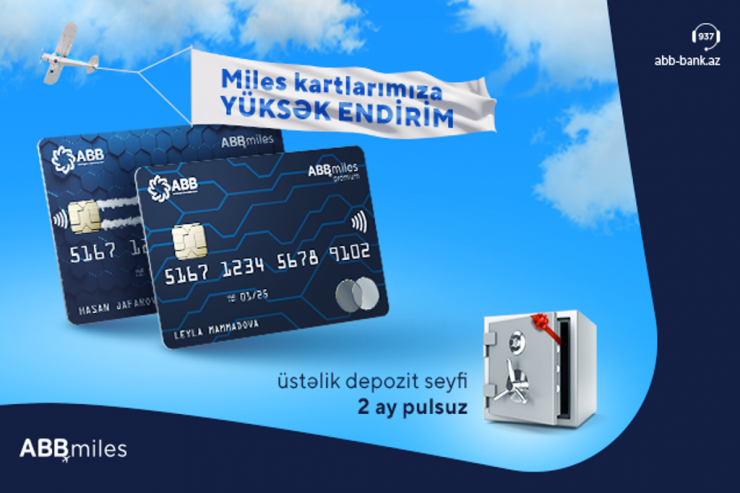 ABB Miles kartlarına yüksək endirim!