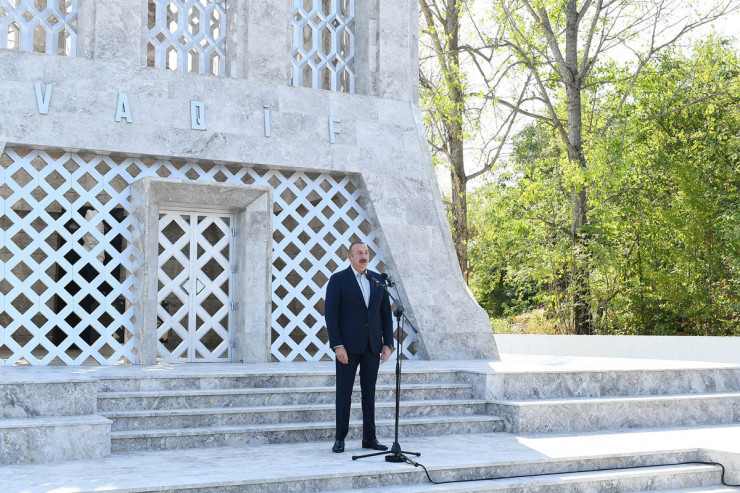 Prezident İlham Əliyev Şuşada Vaqif Poeziya Günlərinin açılışında