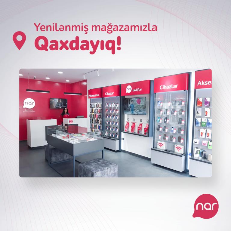 “Nar” Qaxda yenilənmiş mağazasını təqdim etdi -  FOTO 