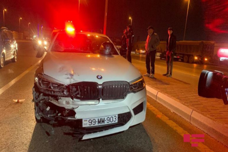 “BMW”nin vurduğu moped alışdı -FOTOLENT 