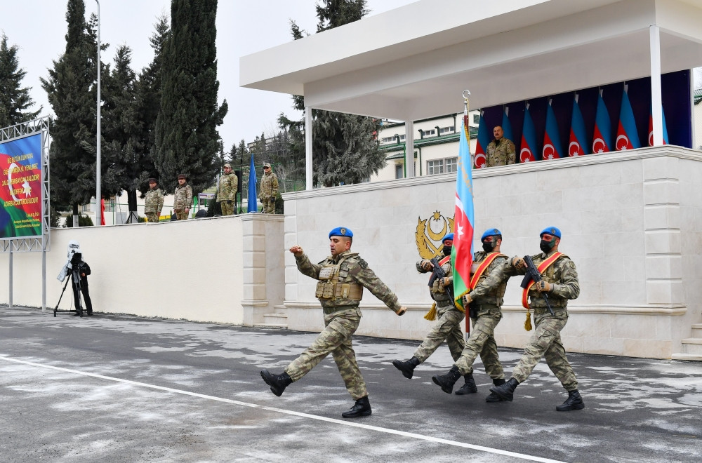 İlham Əliyev Hadrutda hərbi hissənin açılışında - FOTO  - YENİLƏNİB 