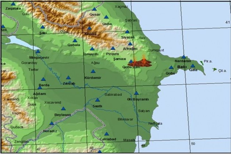 Azərbaycanda vulkan püskürdü