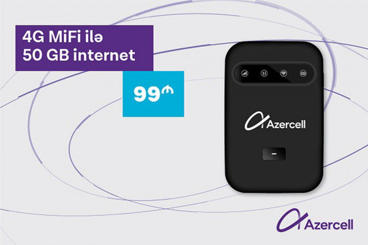 Azercell-dən 4G MiFi ilə daha sürətli internet bağlantısı!