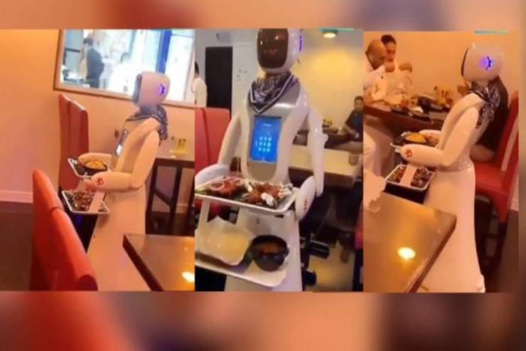 Səudiyyədə restoranlarda robotlar işləməyə başladı 