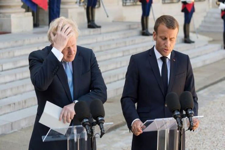 Böyük Britaniyanın Baş naziri Boris Conson və Fransa Prezidenti Emmanuel Makron