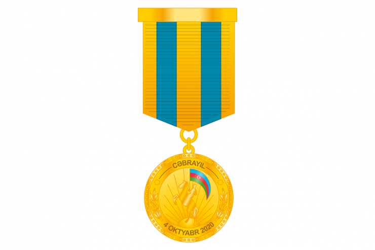 Bir qrup hərbçi “Cəbrayılın azad olunmasına görə” medalı ilə təltif edildi