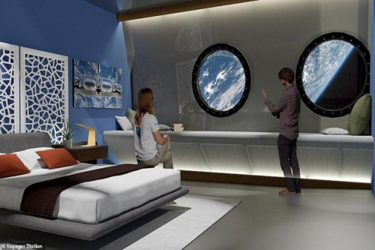 Yer kürəsinin orbitində hotel layihəsinin elektron dizaynı