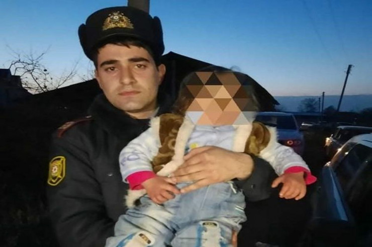 Polis serjantı Rauf Yunusov və itkin düşən uşaq
