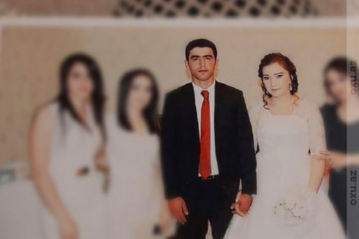 polis nəfəri İsmayıl Məmmədov və həyat yoldaşı Xanım Məmmədova