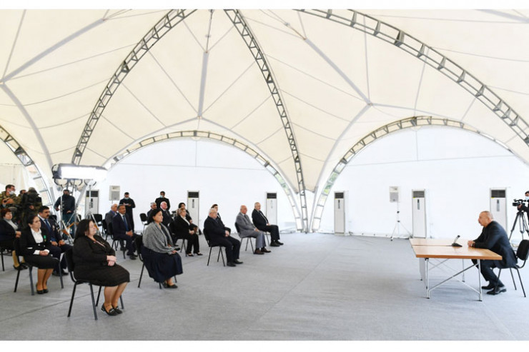 Prezident İlham Əliyev, Xocavənd rayon ictimaiyyətinin nümayəndələri ilə görüş