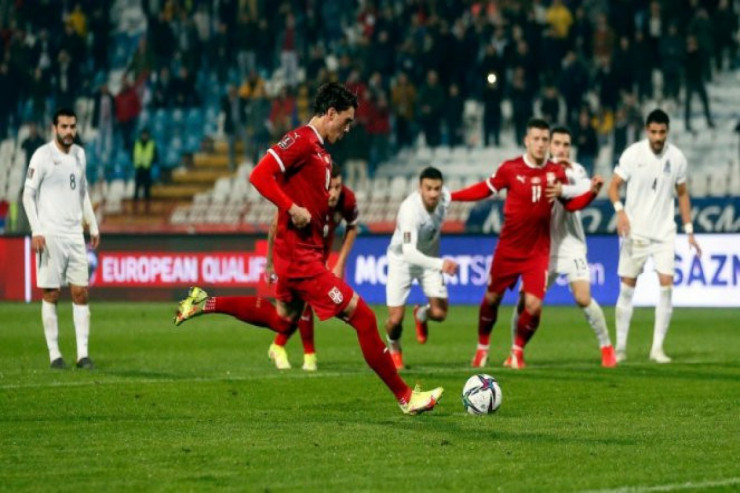 Azərbaycan yığması Serbiya ilə bacarmadı - FOTO 