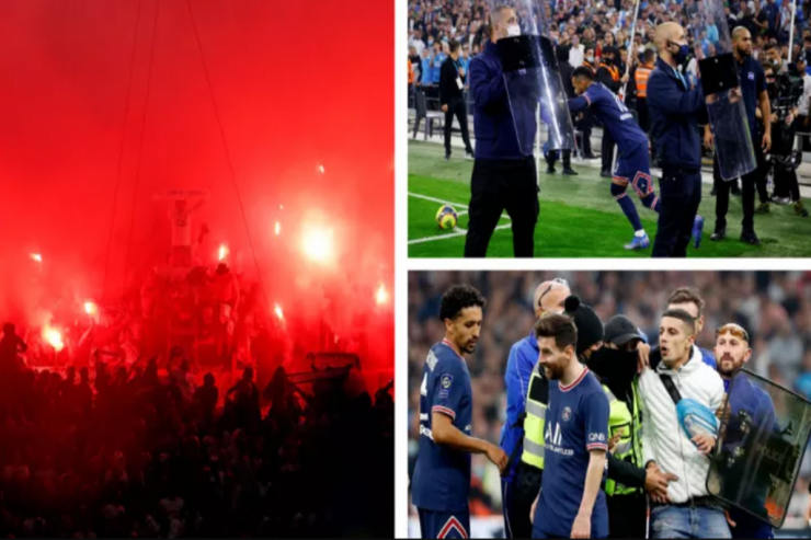 Polis Neymar və Messini azarkeşlərdən qalxanla xilas etdi -  FOTO 