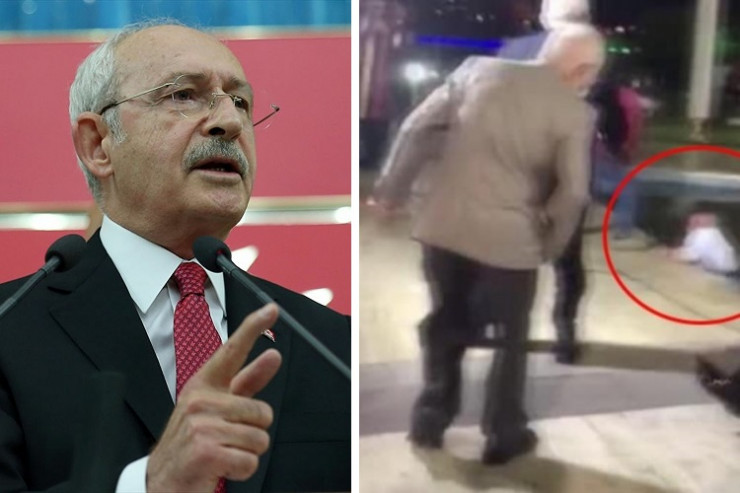 Kılıçdaroğlunun qatıldığı məclisdə operator hovuza yıxıldı - VİDEO 