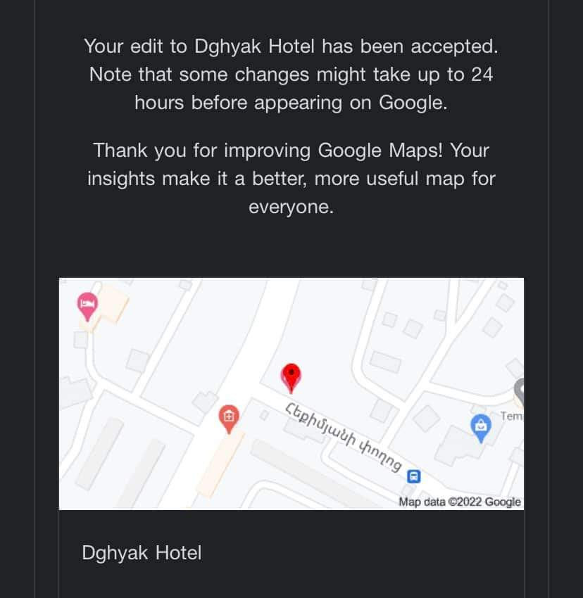 Google Maps-də erməni adları