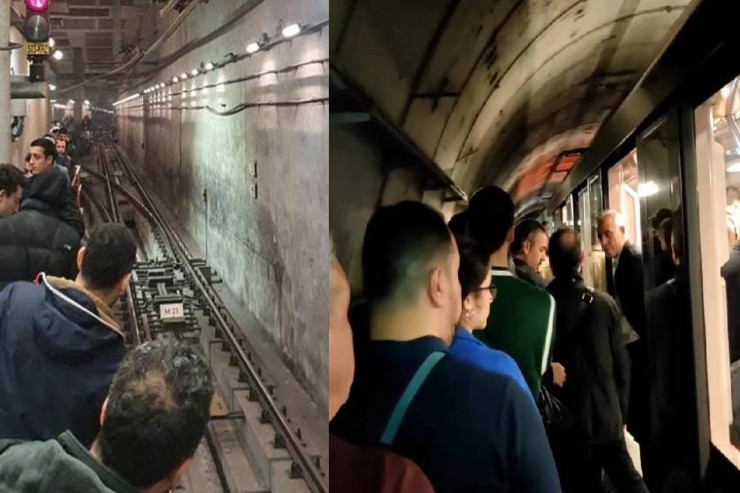 Metroda  PROBLEM:   Sərnişinlər  relslər üzərində   hərəkət etdi