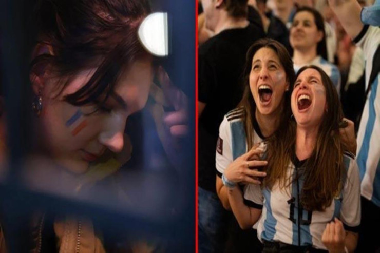 Argentina sevincə, Fransa kədərə büründü  - FOTO 