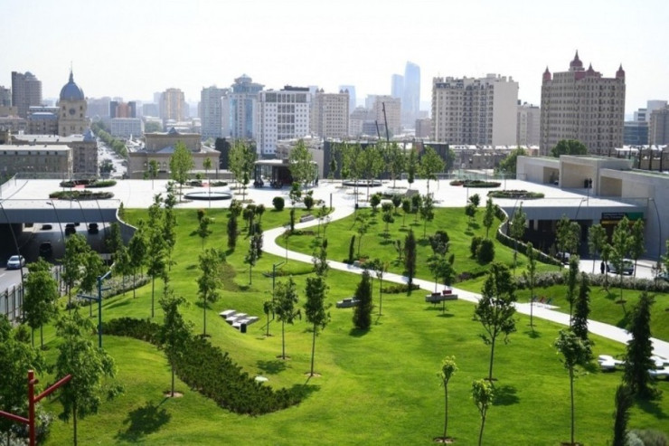 İlham Əliyev Bakıda Mərkəzi Park açılışında
