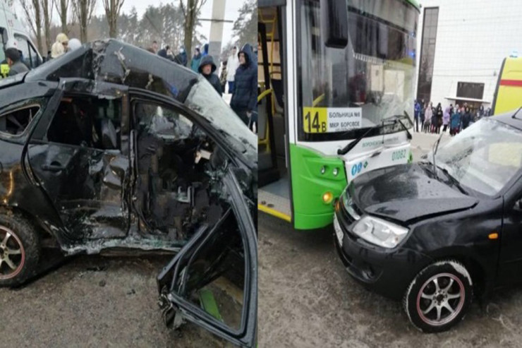 "Lada" sərnişin avtobusu ilə toğğuşdu: Biraylıq körpə və bir kişi... 