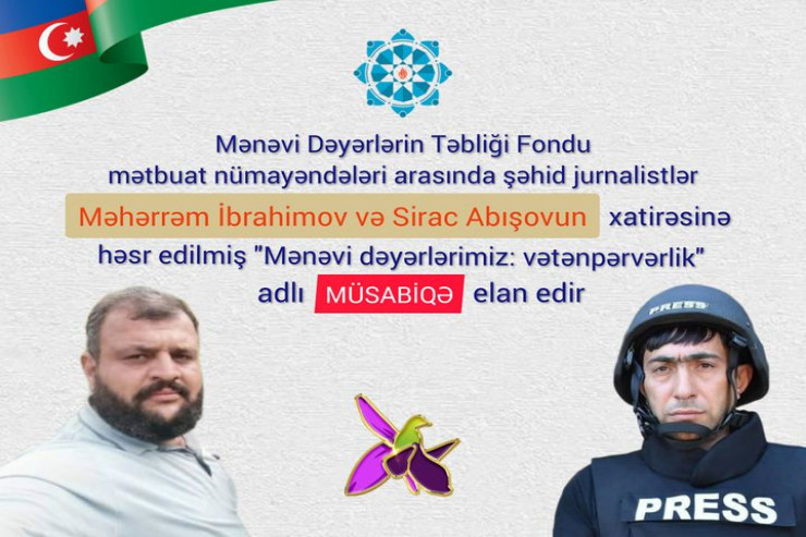 Şəhid jurnalistlərə həsr edilmiş MÜSABİQƏ ELAN EDİLDİ 