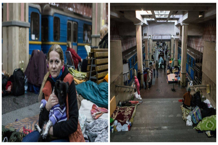 Metroya sığınan şəhər:  Xarkovdan yeni görüntülər 