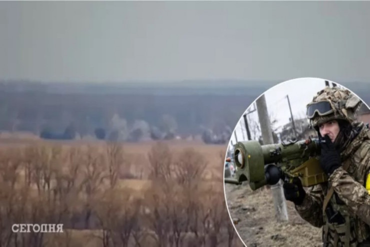 Kiyevdə Rusiya ordusunun artilleriya kolonu darmadağın edildi - VİDEO 